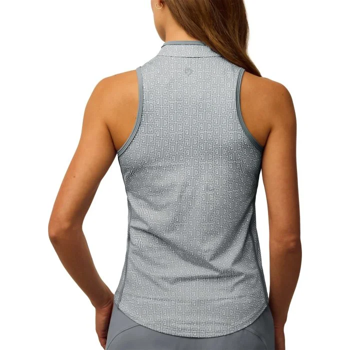 Greyson Women's Vesta Pathfinder Mock Neck Sleeveless Golf Top