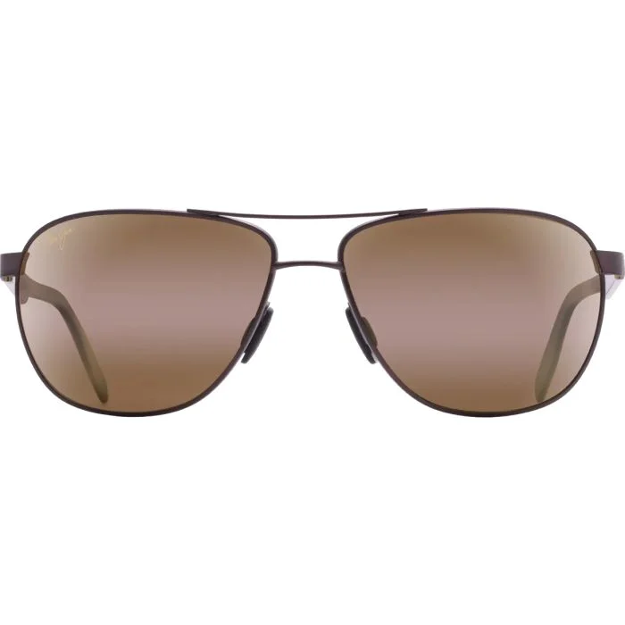 Free Shipping - Maui Jim Castles Polarized Aviator Matte Chocolate