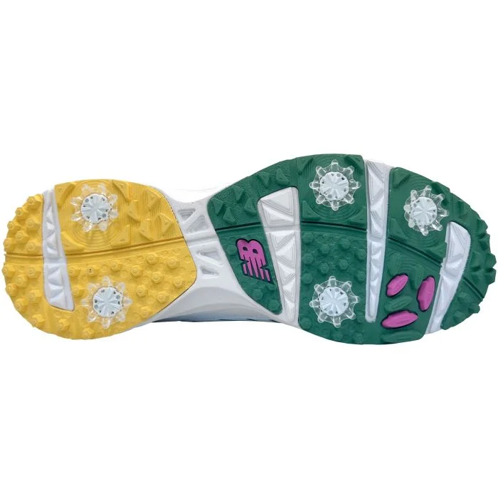 USモデル ニューバランス ゴルフ シューズ メンズ ブライトン V2 緑 白 New Balance Brighton V2 White/Green Golf Shoes - Carl's Golfland