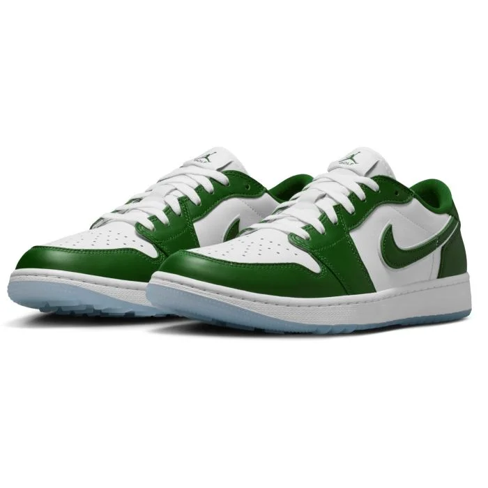 Nike Air Jordan 1 Low G Golf Shoes Forest Green/White/White