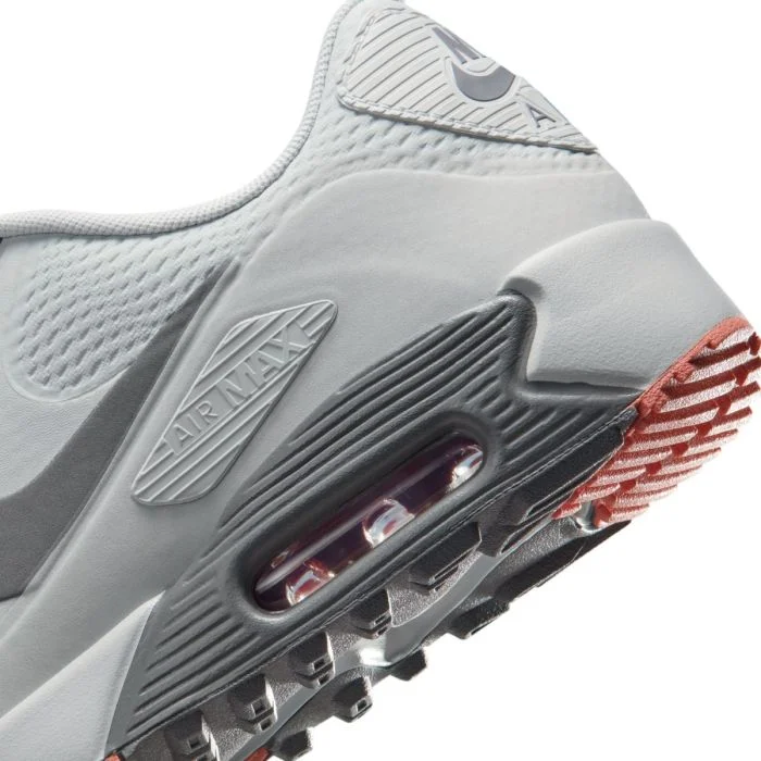 Nike Air Max 90 G Golf Shoes Photon Dust/Pencil Point/Red Stardust