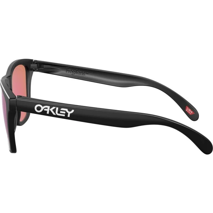 Oakley Frogskins プリズムゴルフ Oakley Frogskins Low Bridge Matte Black Sunglasses Prizm Golf