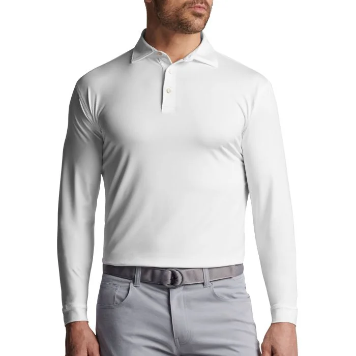 PETER MILLAR Sサイズ ストレッチゴルフポロ Peter Millar Solid Stretch Jersey Long Sleeve Golf Polo - Carl's