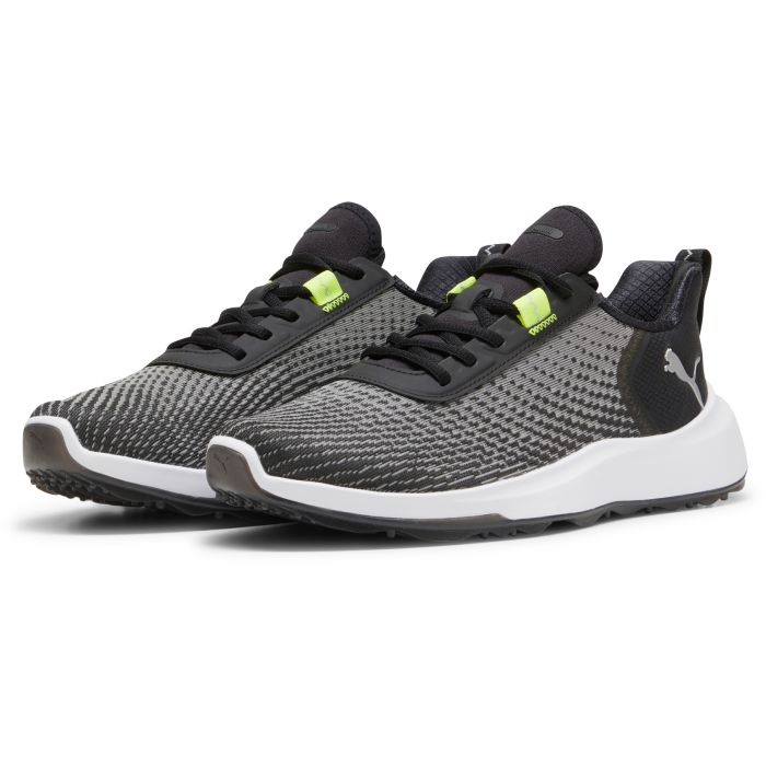 PUMA GOLF DISC シューズ ブラック/ライム PUMA FUSION Crush Sport Golf Shoes Puma Black/Electric Lime