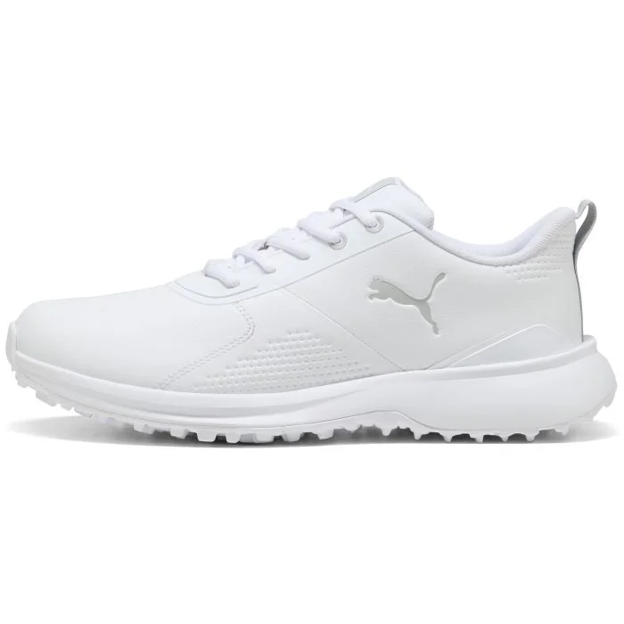 PUMA FUSION GRIP 6 EVO Spikeless Golf Shoes Puma White/Ash Gray