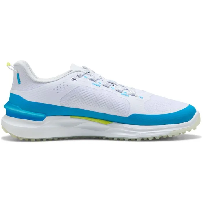 PUMA IGNITE ELEVATE X Spikeless Golf Shoes Puma White/Speed Blue