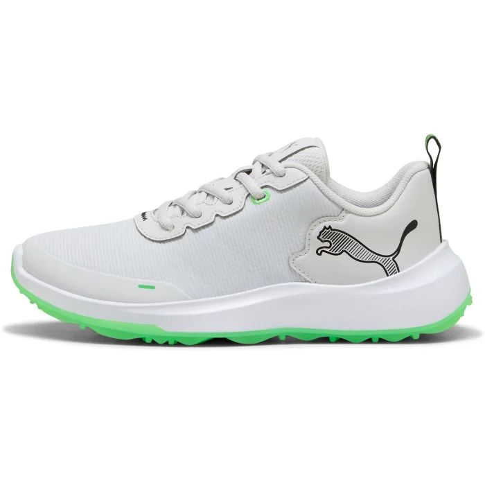 PUMA Junior Gruve Sport Spikeless Golf Shoes Feather Gray/Puma