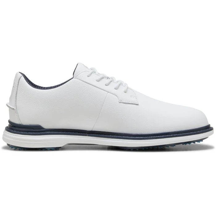 PUMA ROYALE Golf Shoes Puma White/Deep Navy/Team Light Blue  display picture 3
