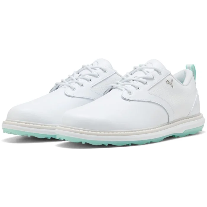 PUMA Women's AVANT 2 Spikeless Golf Shoes Puma White/Mint Jelly