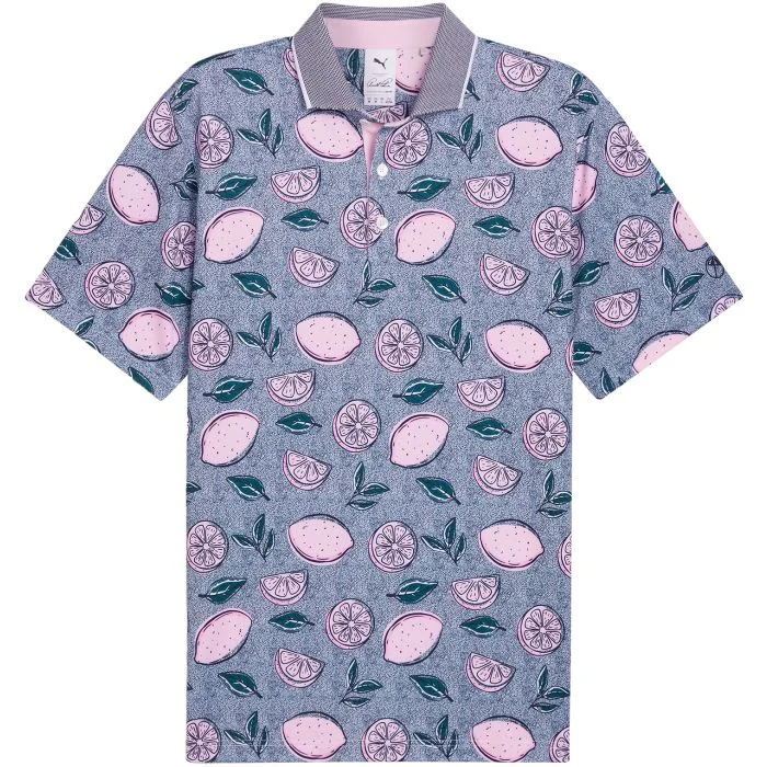 PUMA X AP Pink Lemonade Golf Polo Arnold Palmer Collection ON SALE