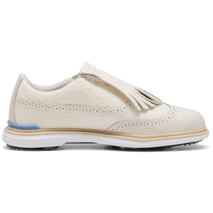 PUMA x Arnold Palmer ROYALE Wingtip Golf Shoes Frosted Ivory/Zen
