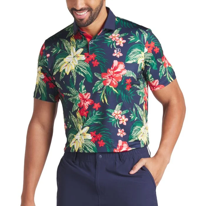 PUMA x PTC Floral Golf Polo Shirt - Carl's Golfland