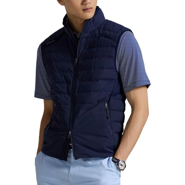 Free Shipping - RLX Ralph Lauren Quilted Full-Zip Golf Vest