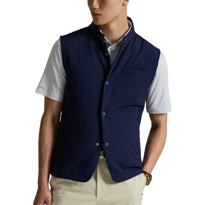 CLUBHAUS Fake layered Vest + Polo '25 XL RLX Ralph Lauren Quilted