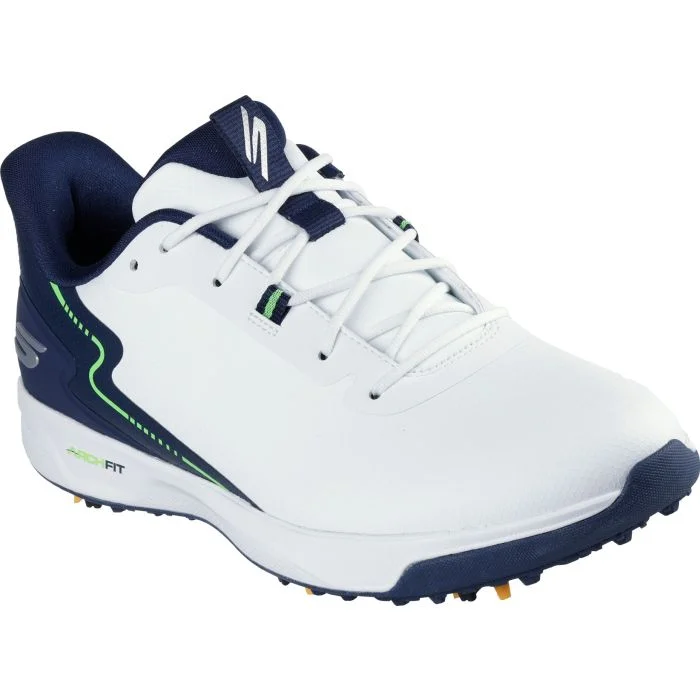 Skechers GO GOLF Elite Vortex Rival White/Navy Golf Shoes - Carl's