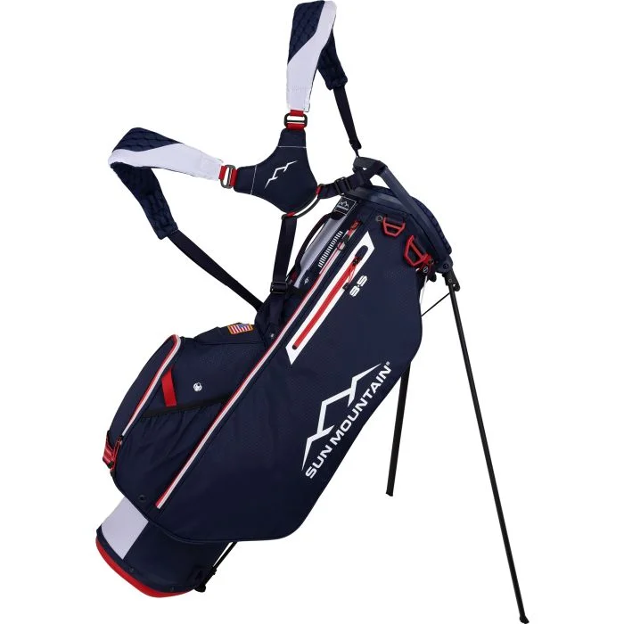 SUN MOUNTAIN ゴルフバッグ ネイビー/レッド Amazon | Sun Mountain 2024 C-130 ゴルフカートバッグ - ネイビー
