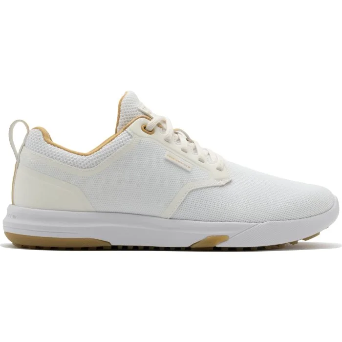 TravisMathew The Daily Pro Hybrid White/Gum Golf Shoes Carl's Golfland