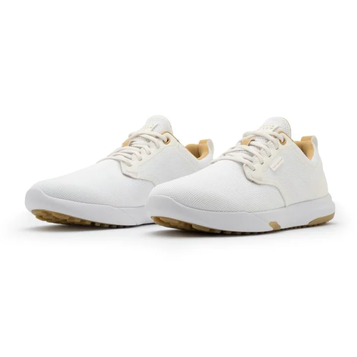 TravisMathew The Daily Pro Hybrid White/Gum Golf Shoes  display picture 2