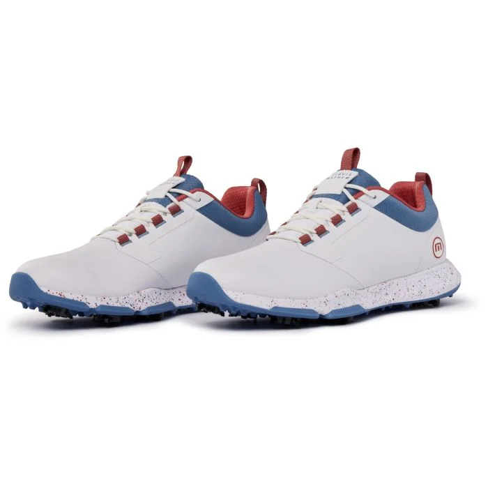 TravisMathew The Ringer 2 Golf Shoes White/Quiet Harbor - Carl's