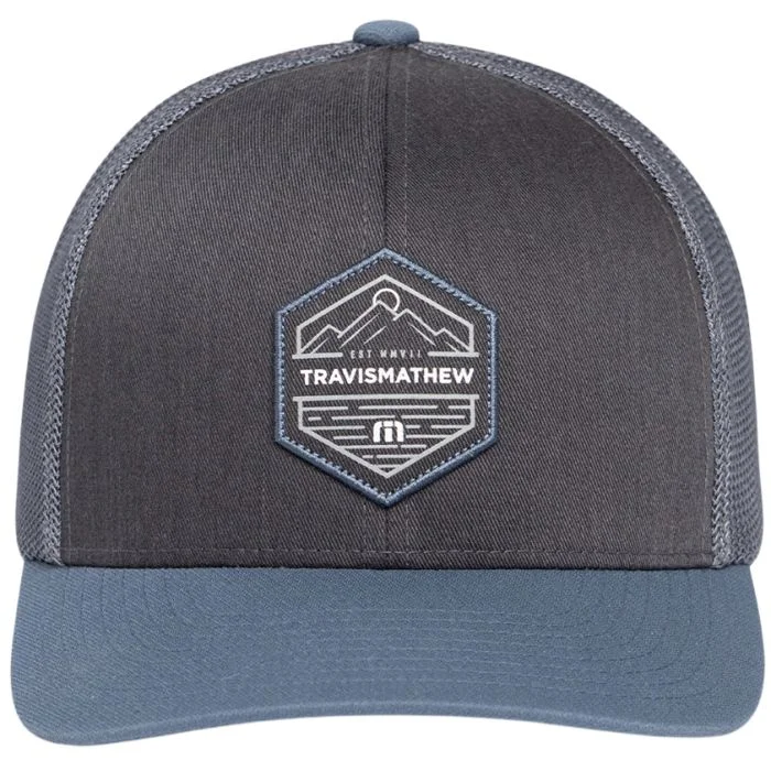 Casquette chapeau Travis Mathew grise maille snapback flexfit