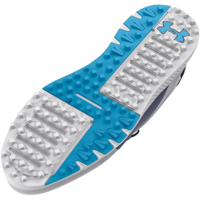 Under Armour UA Charged Draw 2 SL Golf Shoes Halo Gray/Capri/Navy