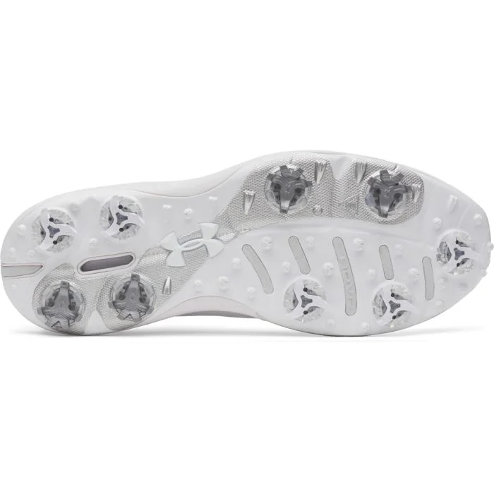 Under Armour Drive Pro Clone Golf Shoes White/Metallic Gun Metal