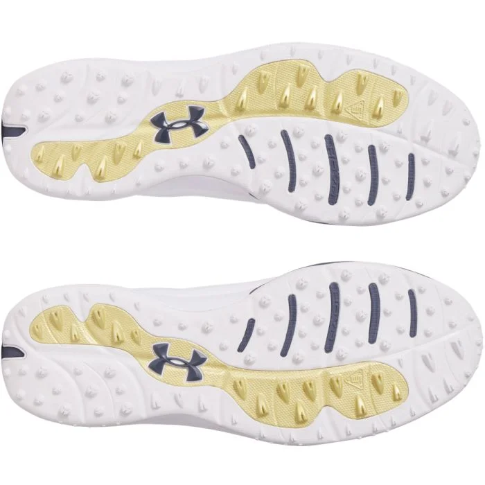 Under Armour UA Drive Pro Spikeless Golf Shoes White/Downpour Navy