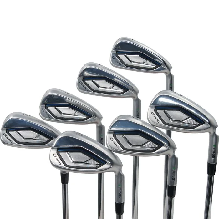 Used Ping G440 Irons 5 - PW, UW Right Handed Ping AWT 3.0 Stiff