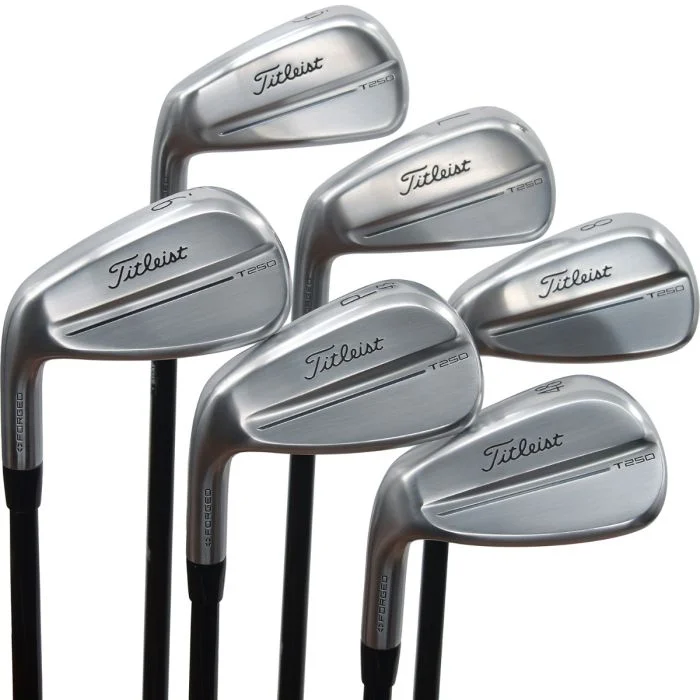 Used Titleist 2026 T250 Irons 6 - PW, AW Left Handed MMT 105 Stiff