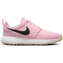nike roshe pink and white