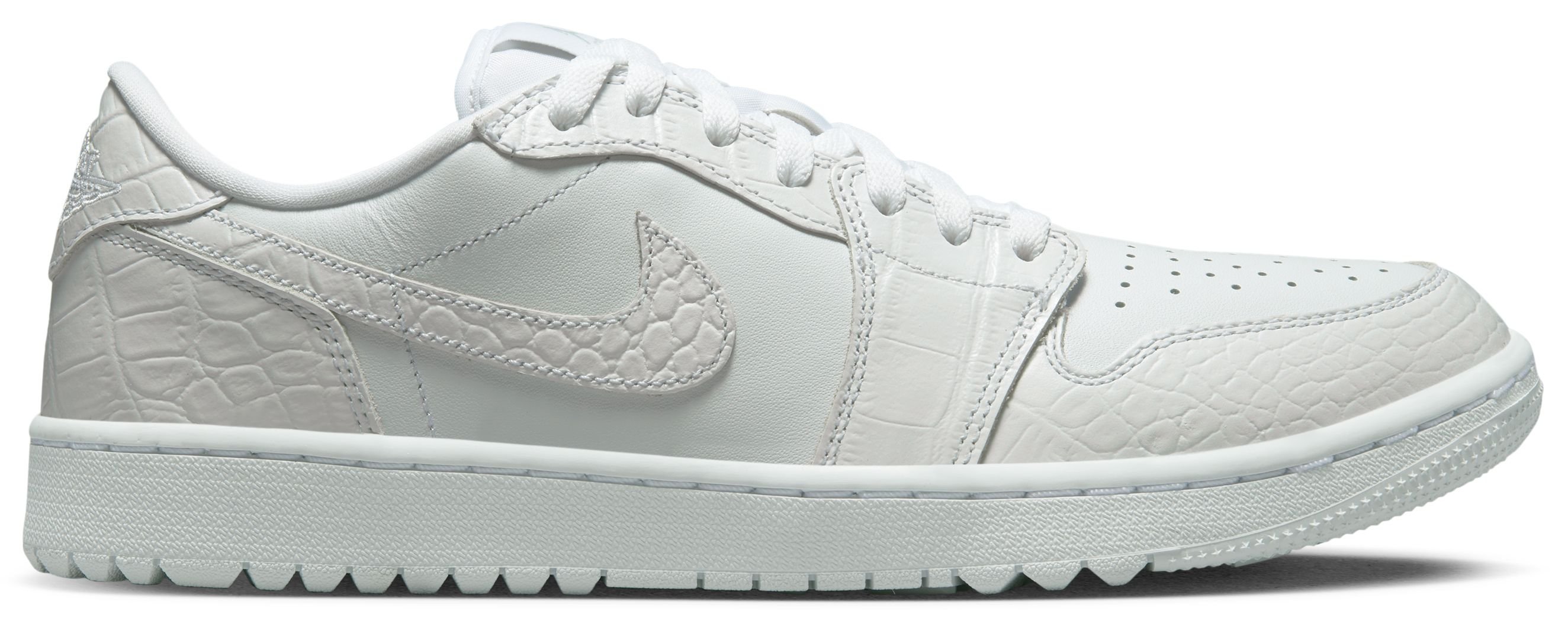Nike Air Jordan 1 Low G Golf Shoes White/White/Pure Platinum 