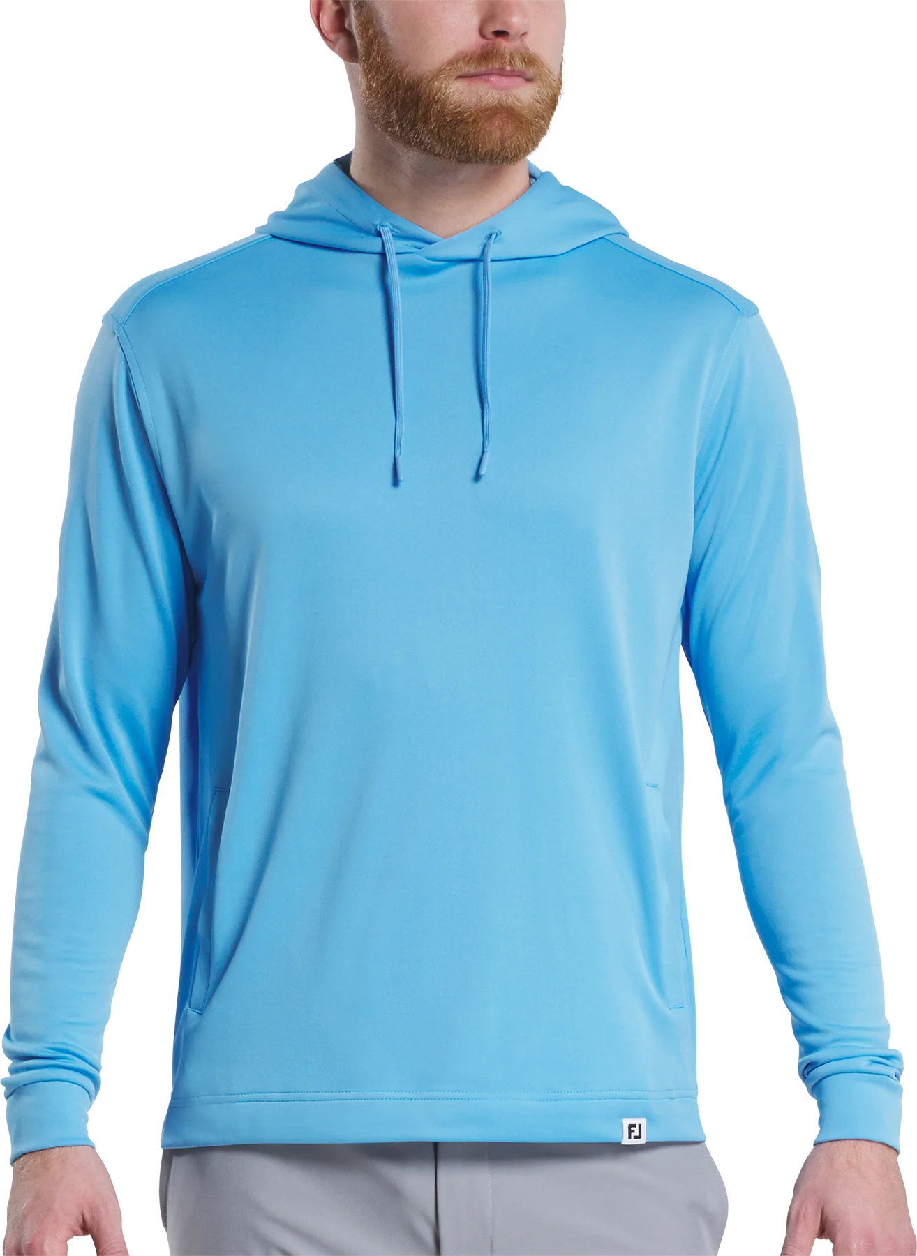 FootJoy Lightweight Mens Golf Hoodie - Chambray - Blue, Size: Large