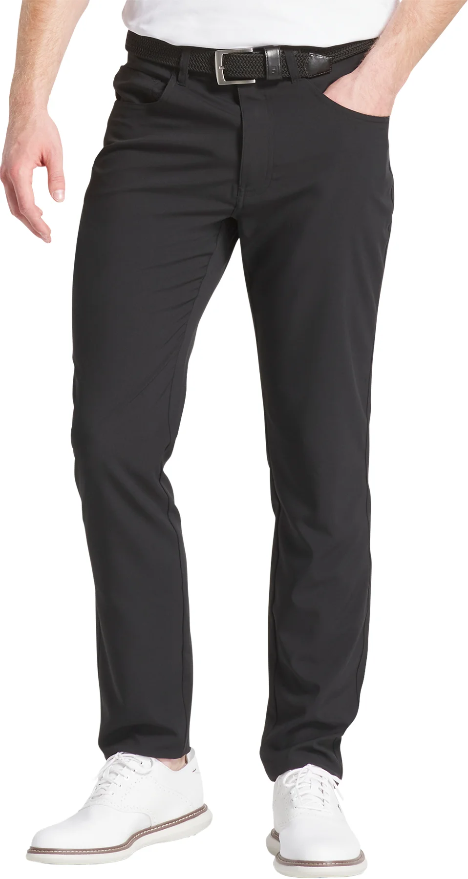 FootJoy Moxie 5-Pocket Performance Mens Golf Pants - Black - Black, Size: 34x32