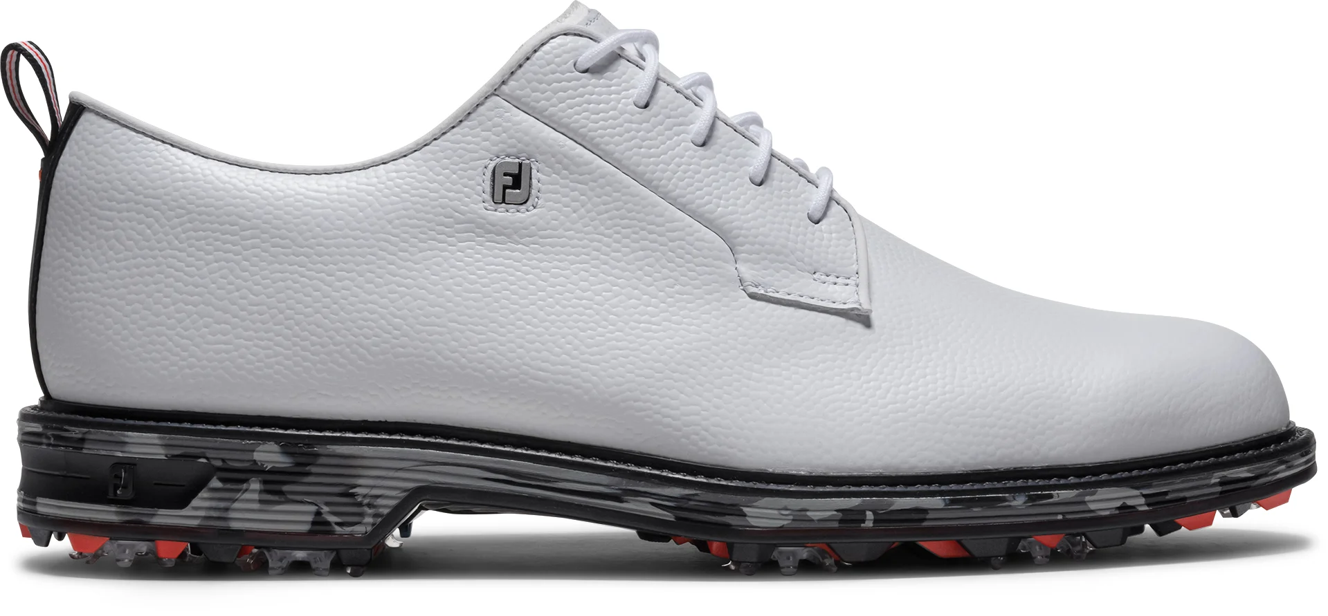 FootJoy Premiere Series Field Golf Shoes - White/Charcoal Camo  - 7 - M