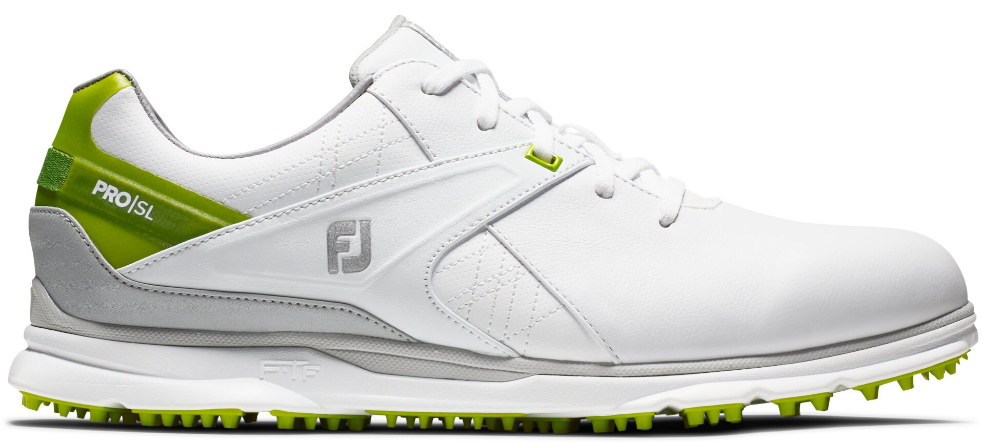 Save 47% on Footjoy Men's Pro Sl Golf Shoes In White/lime, Size 7, Medium