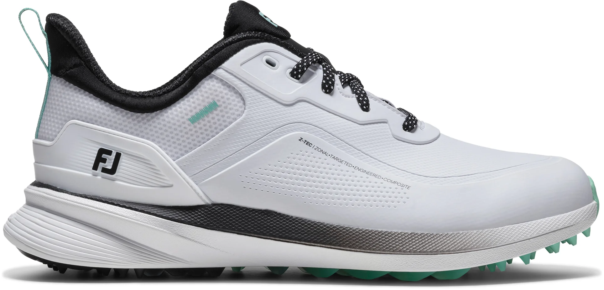 FootJoy Pro/SL Golf Shoes - White/Sea Glass/Black - 10.5 - W