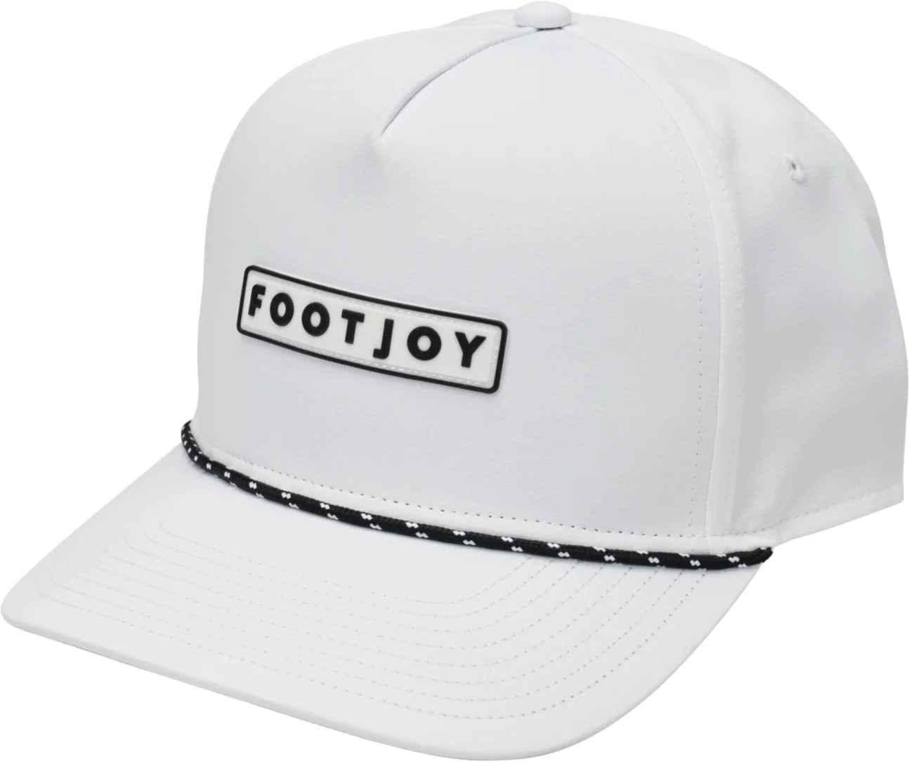 FootJoy Signature Rope Mens Golf Hat - White - White