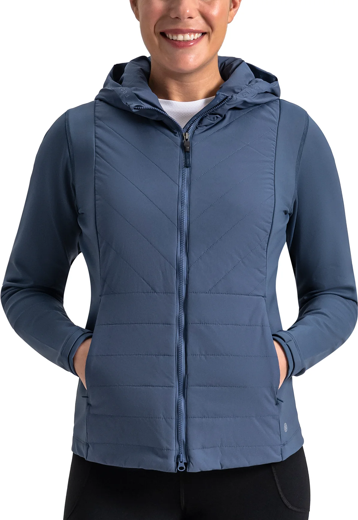 FootJoy Womens ThermoSeries Full-Zip Golf Jacket - Vintage Navy - Blue, Size: Medium