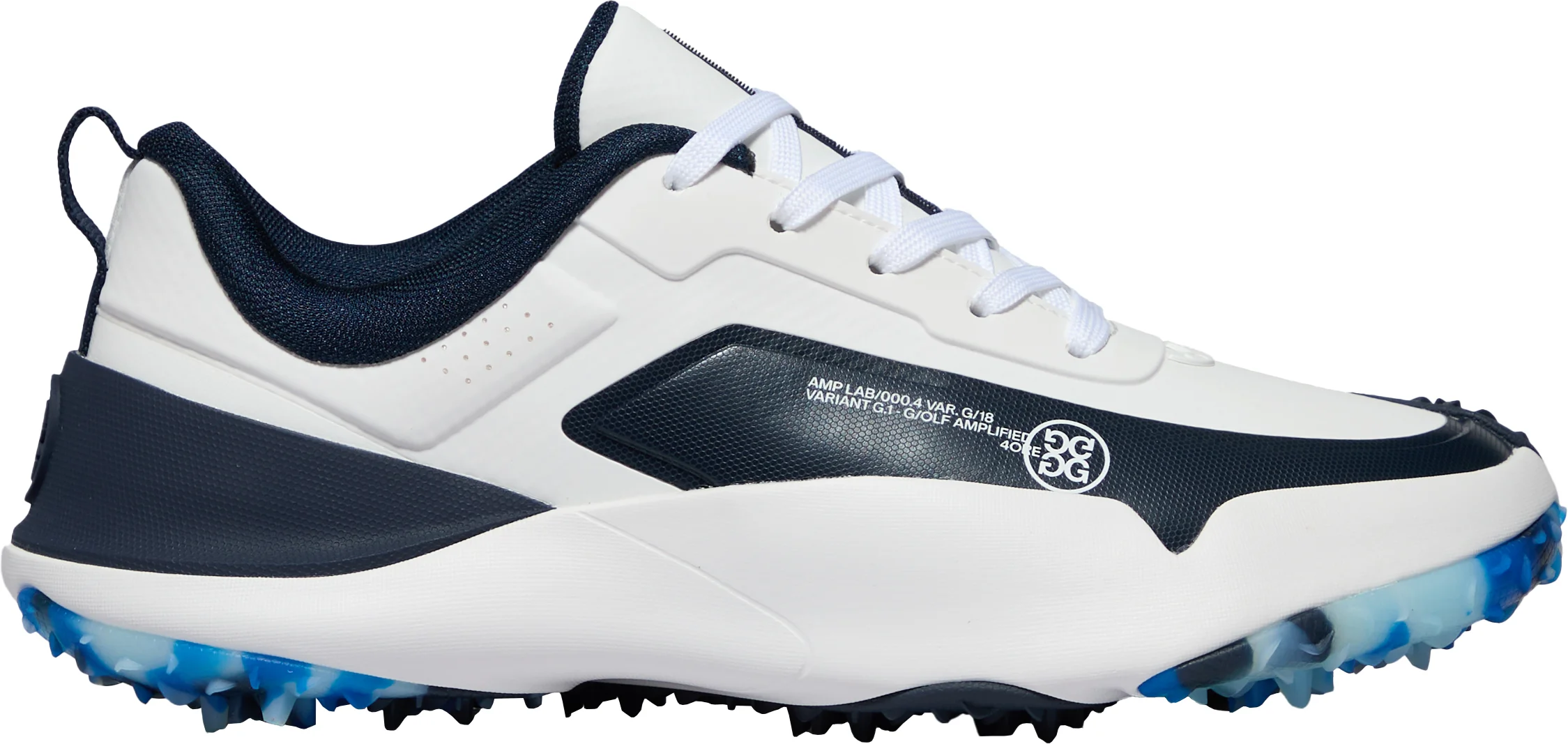 G/FORE G/18 Golf Shoes - Snow/Twilight - 10 - MEDIUM