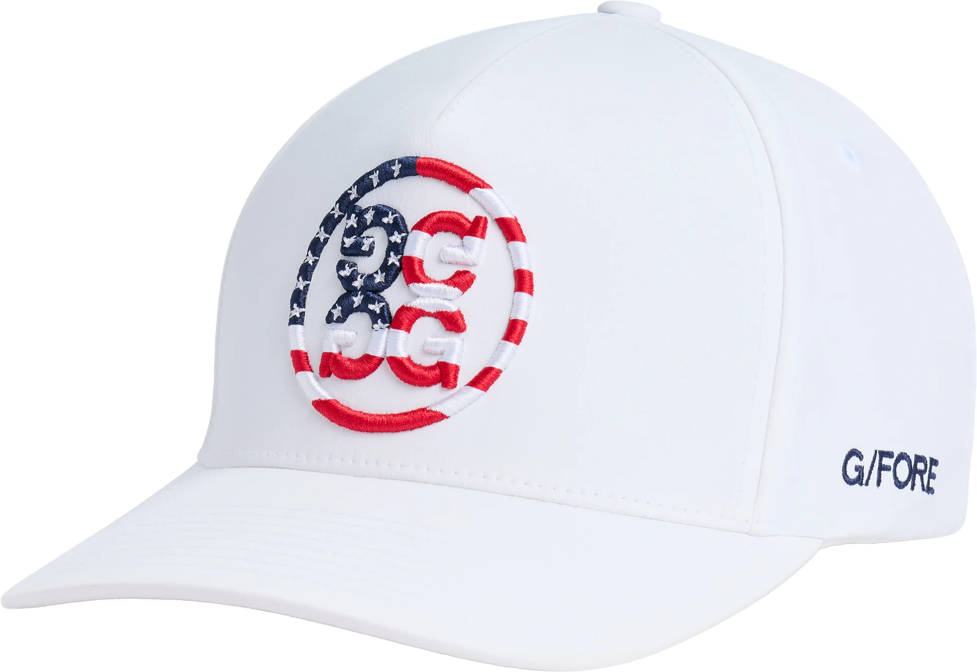 G/FORE Stars & Stripes Delta Snapback Mens Golf Hat - White
