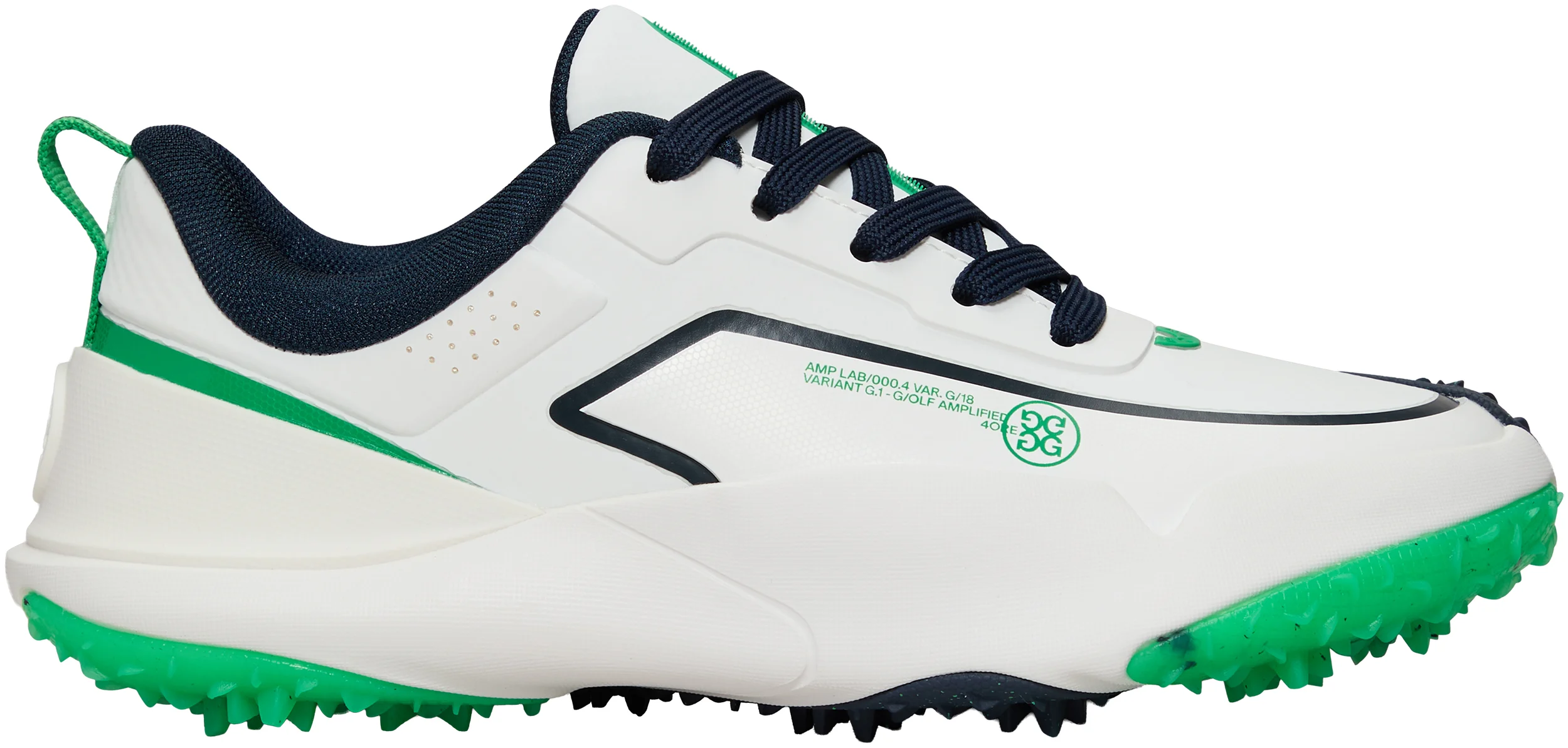 G/FORE Womens G/18 Golf Shoes - Snow/Clover - 10 - MEDIUM