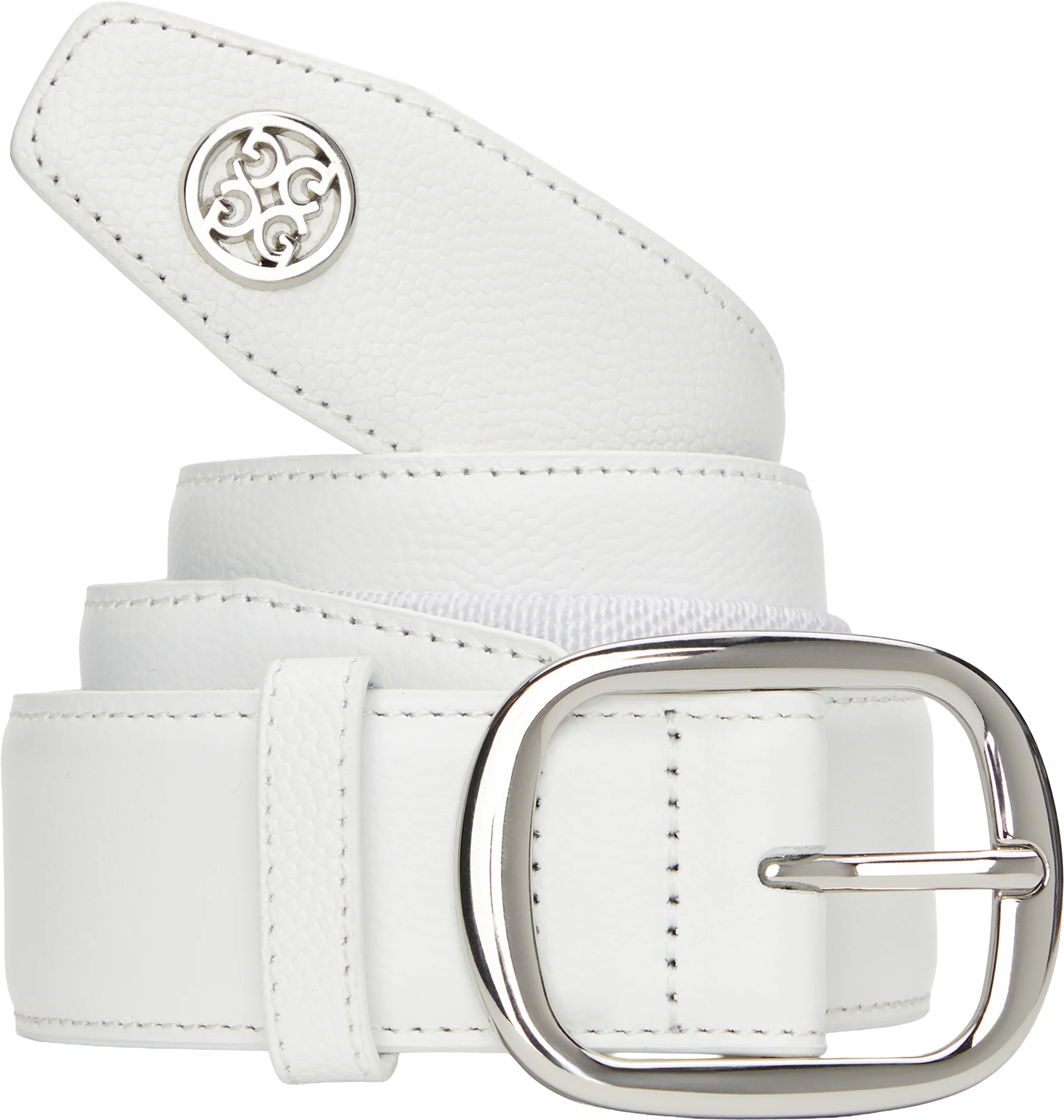 G/FORE Circle Gs Webbed Mens Golf Belt 2026 - White, Size: 32