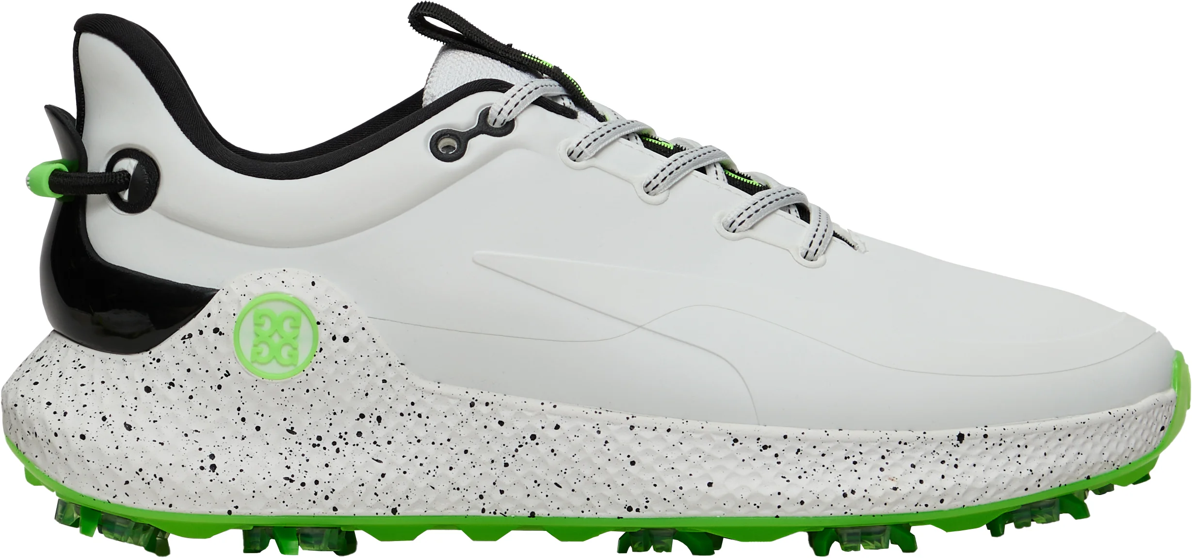G/FORE LTD Release MG4+ O2 G/LOCK Stippled Golf Shoes - Snow/Gecko - 7.5 - MEDIUM