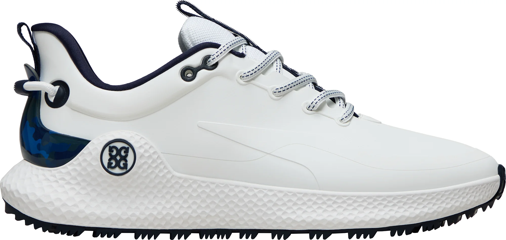 G/FORE MG4+ O2 Camo Accent Golf Shoes - Snow/Twilight - 9.5 - MEDIUM