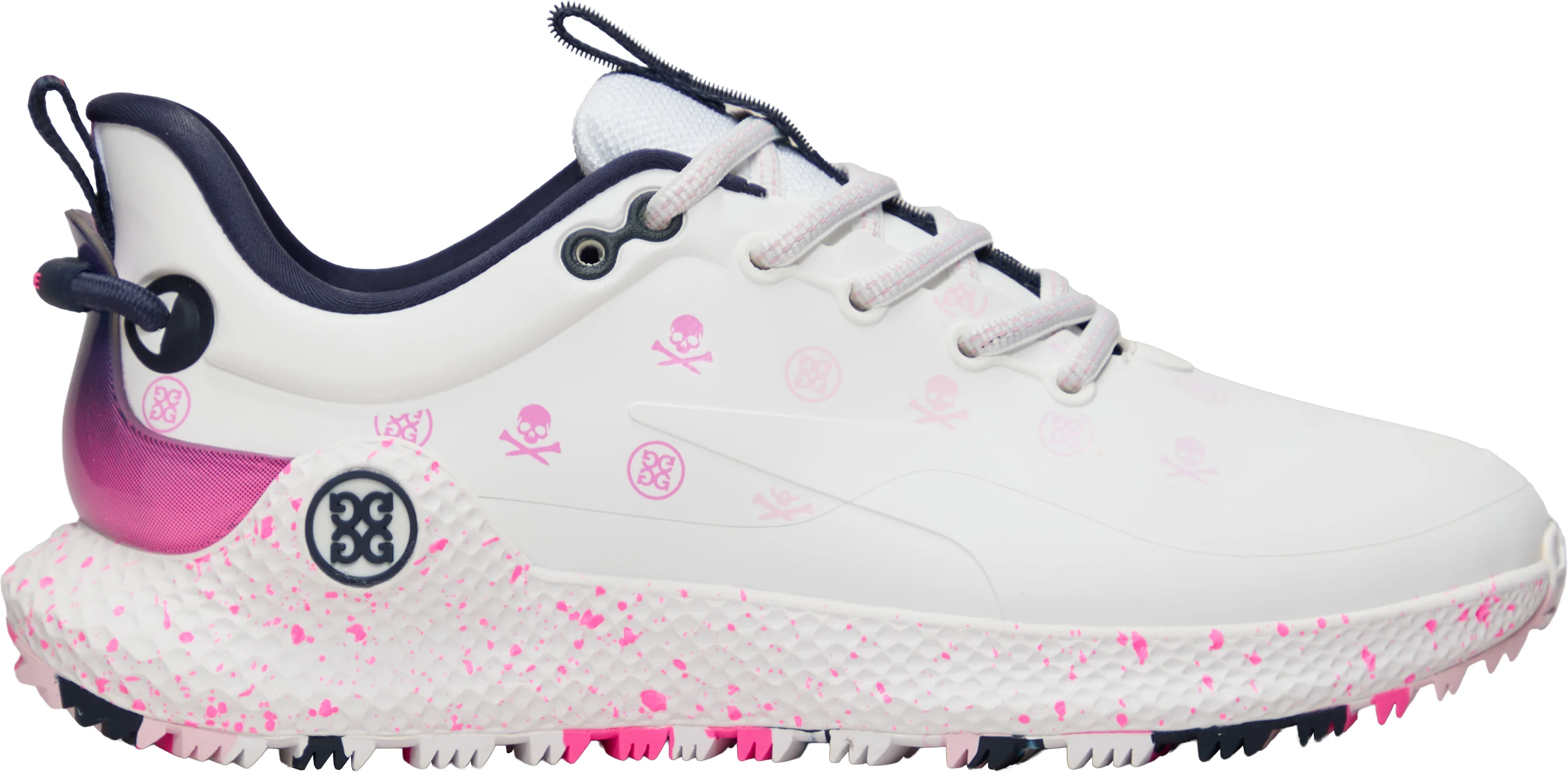 G/FORE Womens MG4+ O2 Gradient Skull & Tees Golf Shoes - Snow/Multi - 10 - MEDIUM