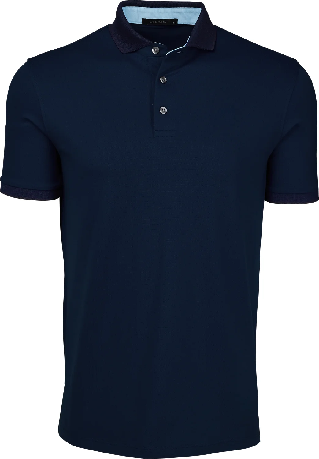 Greyson Crowley Mens Golf Polo - Blue, Size: X-Large