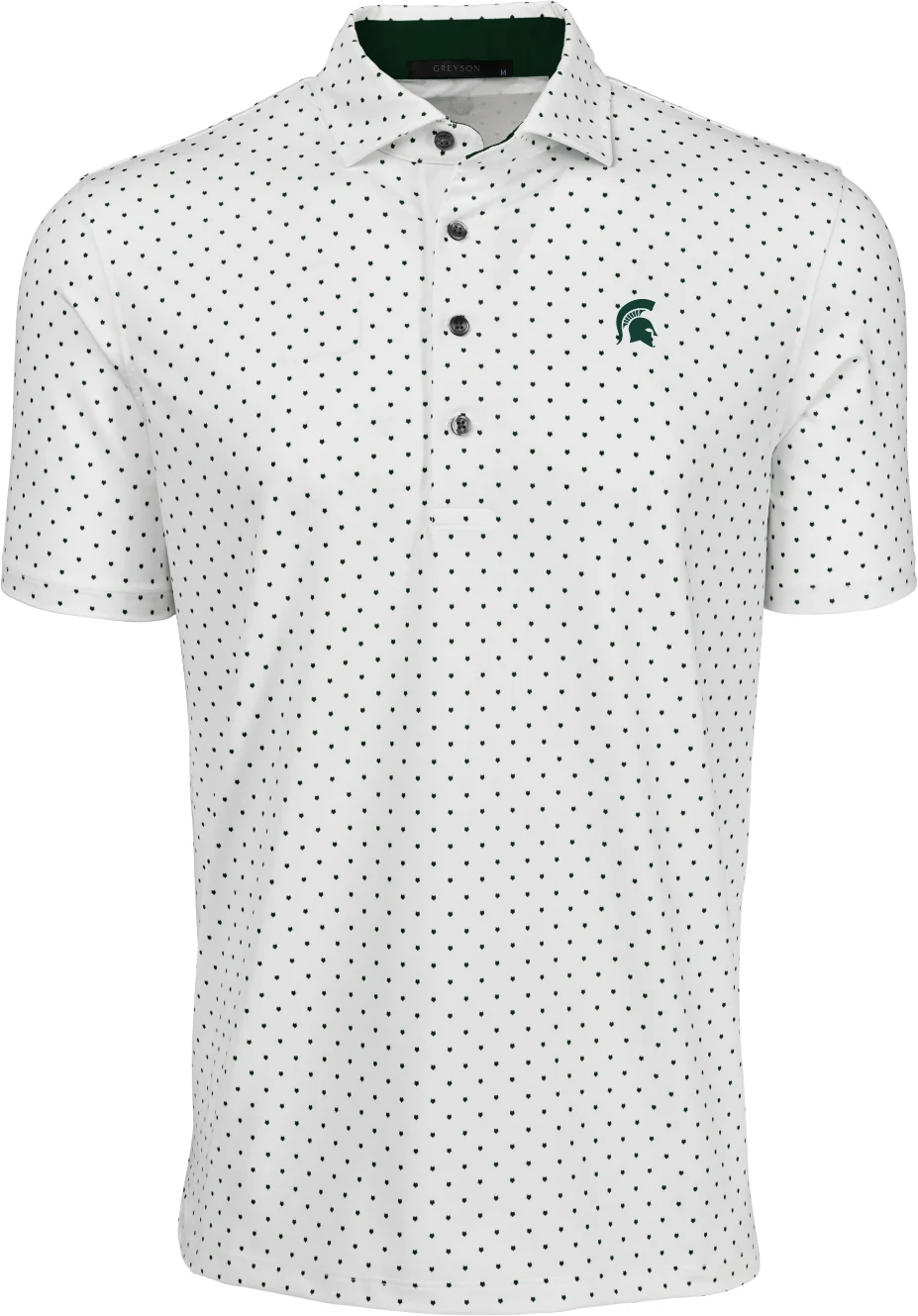 Greyson Michigan State Spartans Icon Mens Golf Polo - White, Size: X-Large