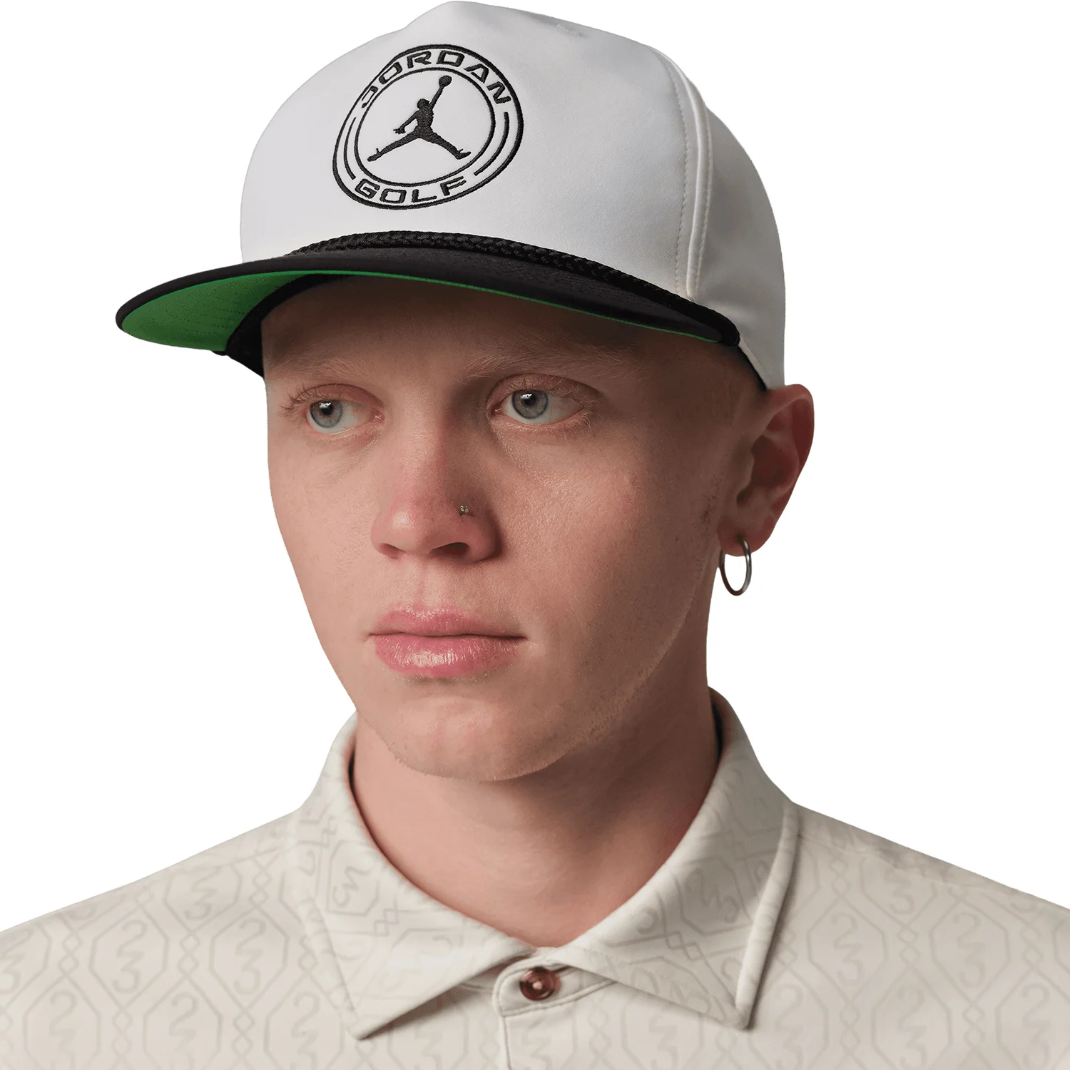 Jordan Pro Structured Dri-FIT Flat-Brim Mens Golf Hat - Khaki, Size: Small/Medium