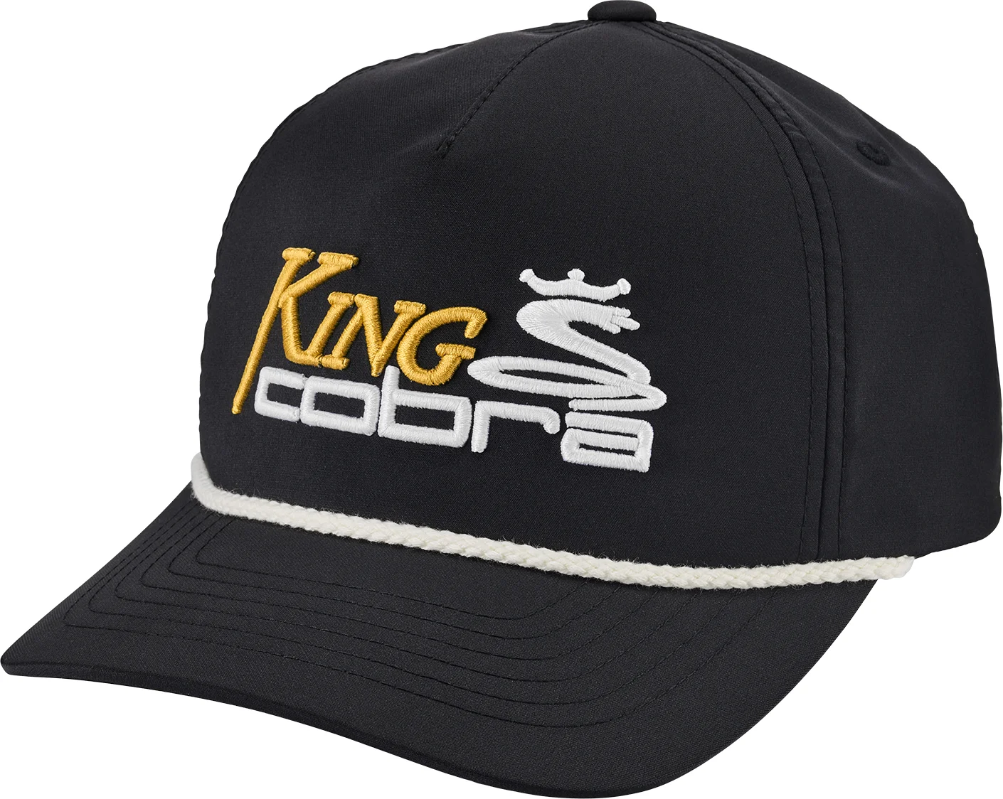 KING Cobra Rope Snapback Mens Golf Hat - Black