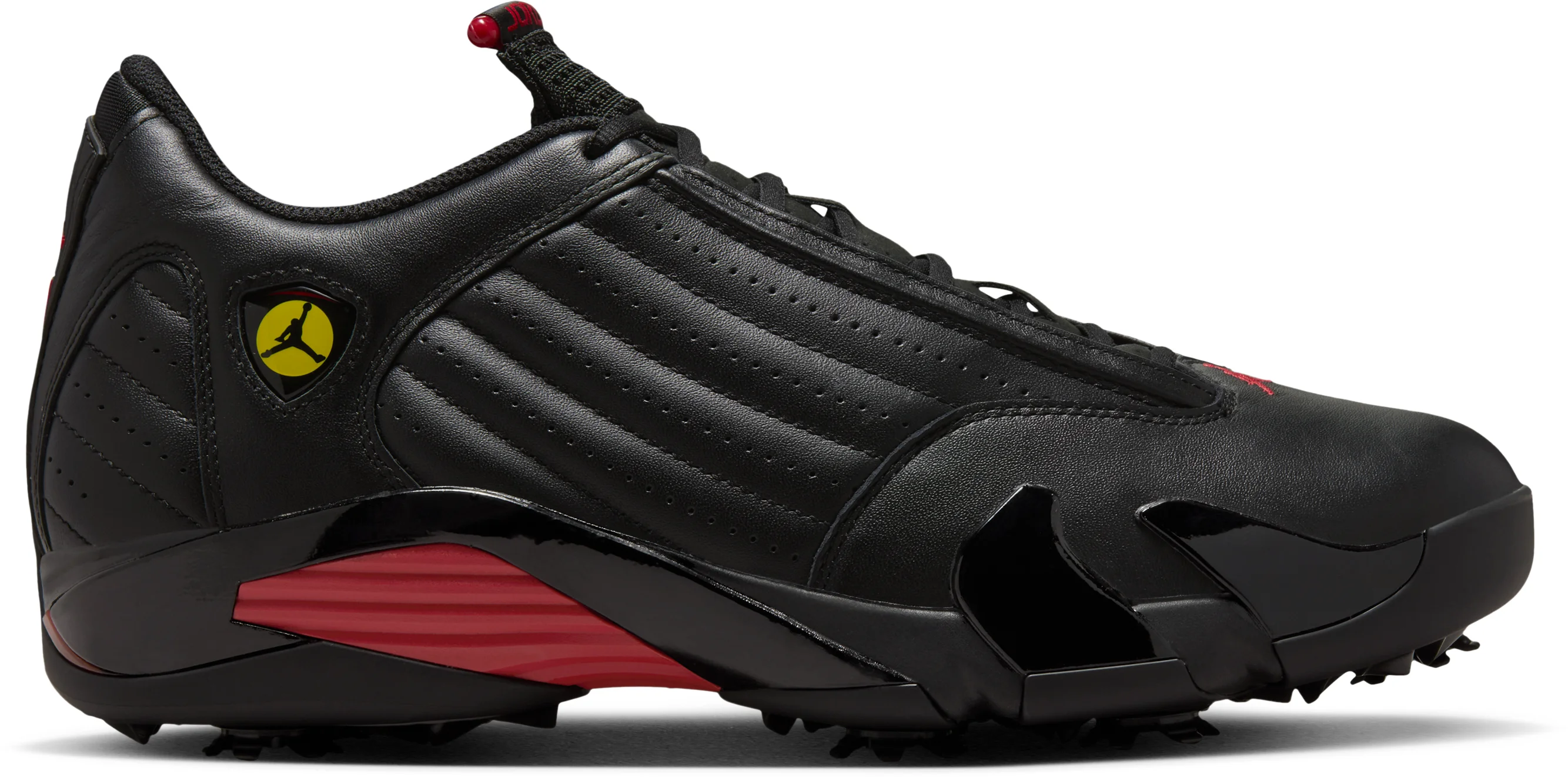 Nike Air Jordan 14 G Golf Shoes 2025 - Black/Varsity Red - 11 - MEDIUM